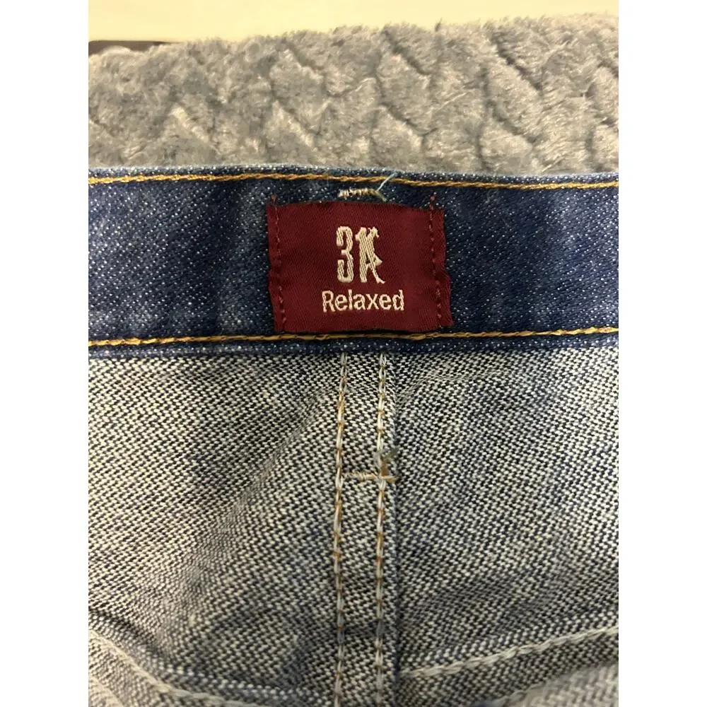 Wrangler Cowboy Cut Jeans Men's 42x34 Blue Denim Relaxed Fit Straight Streetwear